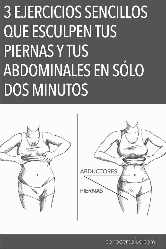 3 Exercícios simples que sculptured suas pernas e seus abdominais em apenas dois minutos 1 ejercicios piernas abdominales pinterest