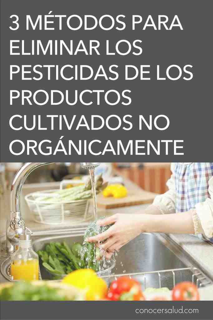 eliminar pesticidas productos cultivados pinterest